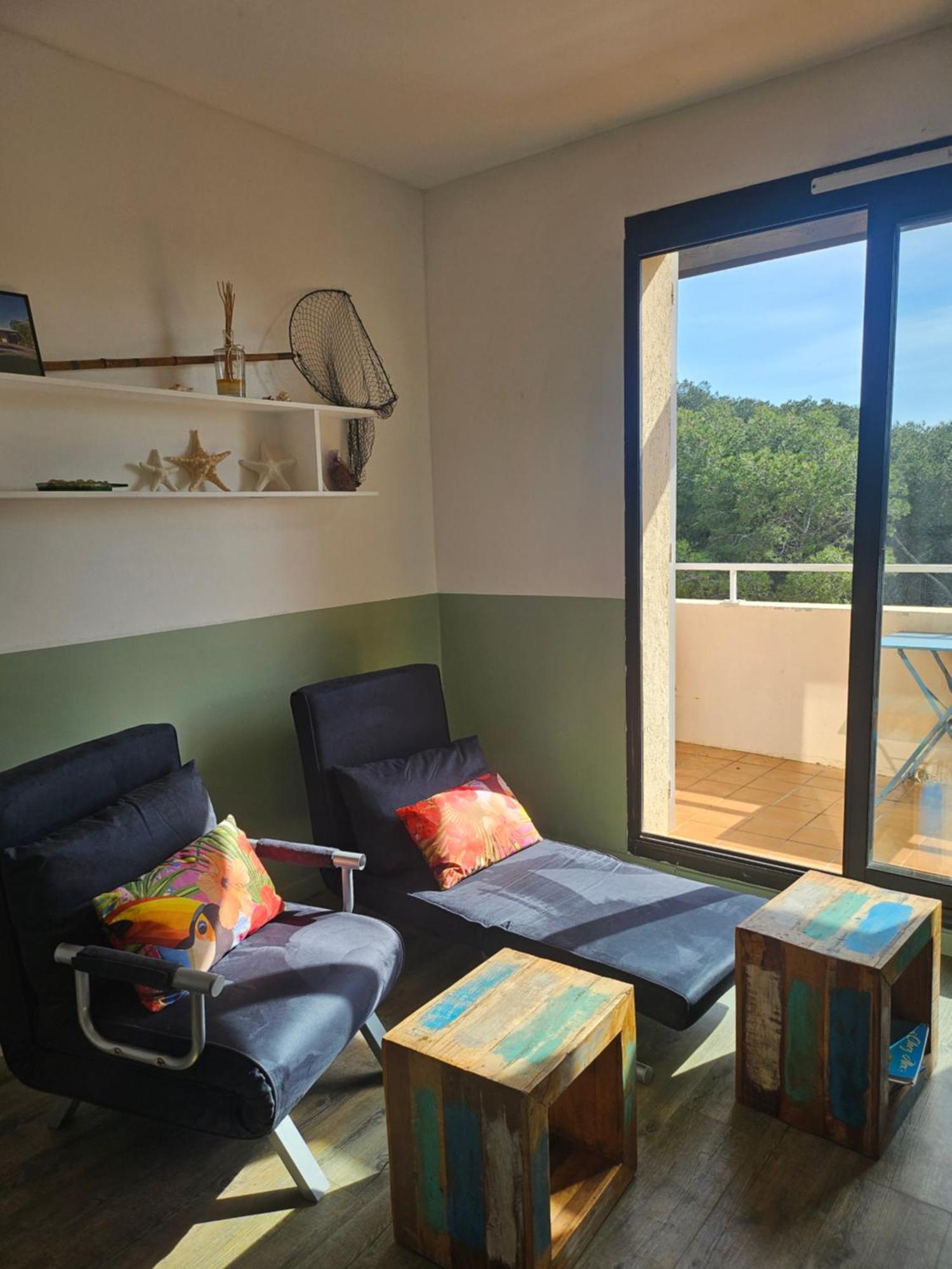 Domaine De La Coudouliere, T2 Climatise Terrasse Vue Mer Sans Vis A Vis Plage A 100M Сикс-Фор-ле-Плаж Стая снимка